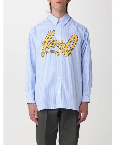 KENZO Shirt In Cotton - Blue