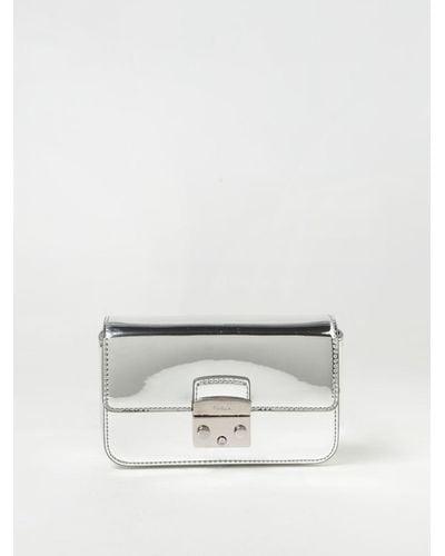 Furla Borsa Metropolis mini in pelle sintetica laminata - Grigio