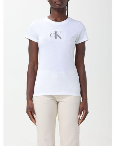 Ck Jeans T-shirt in cotone sostenibile - Bianco