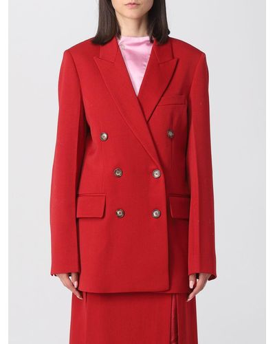 Victoria Beckham Blazer in misto lana - Rosso