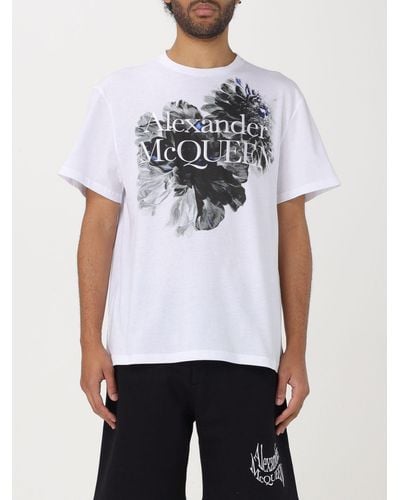 Alexander McQueen T-Shirt mit Dutch Flower-Print - Weiß
