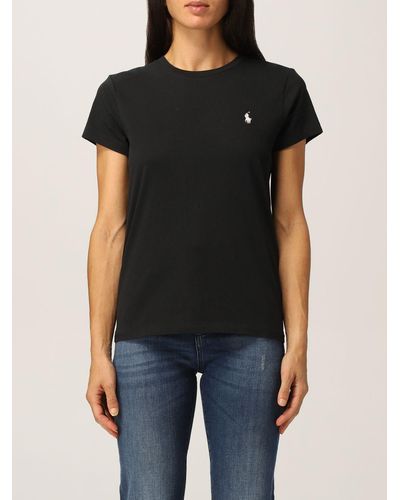 Polo Ralph Lauren T-shirt With Embroidered Logo - Black