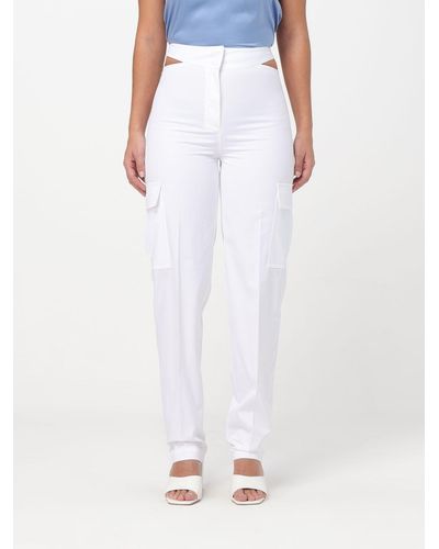 IRO Pantalone cargo in cotone - Bianco