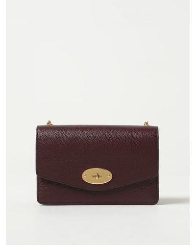 Mulberry Darley Wallet Bag In Micro Grained Leather - Purple