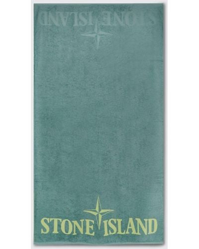 Stone Island Beach Towel - Green