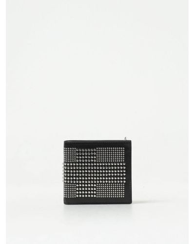 Alexander McQueen Leather Wallet With All-over Studs - White