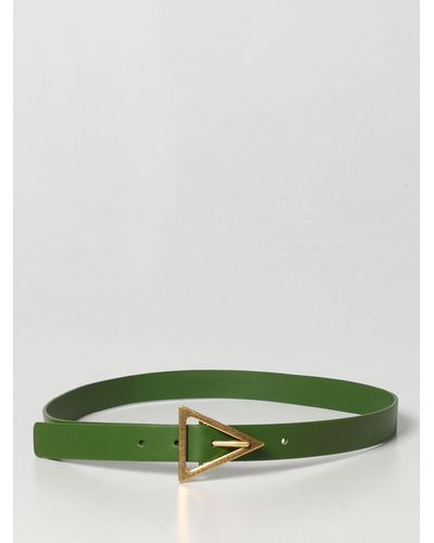 Bottega Veneta Cintura Triangle in pelle - Verde