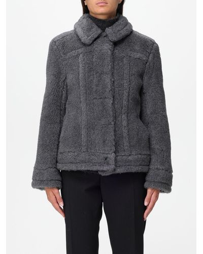 Max Mara Jacket In Wool Blend - Gray