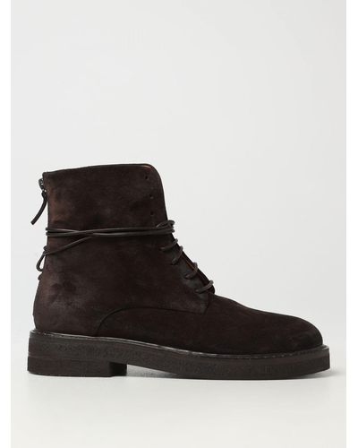 Marsèll Parrucca Ankle Boots In Suede - Black