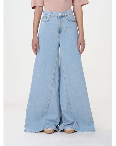AMISH Jeans oversize in denim - Blu