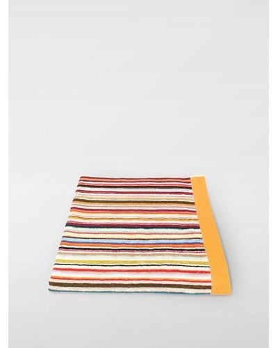 Paul Smith Telo da bagno in spugna di cotone con righe multicolor - Multicolore