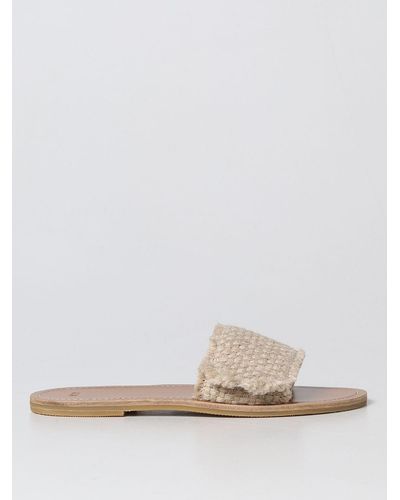 N°21 Flat Sandals - White