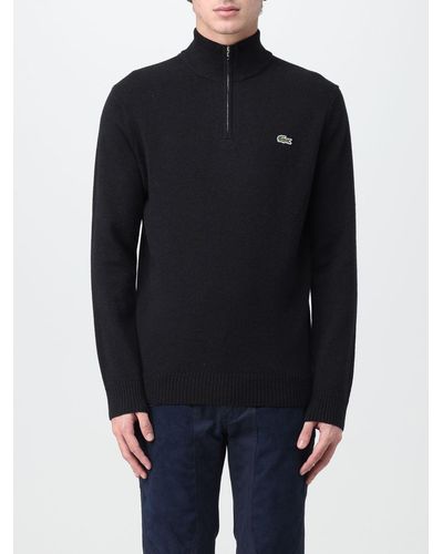 Black lacoste jumper sale outlet