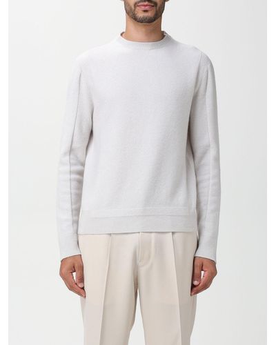 Zegna Sweater In Wool And Cashmere - Grey