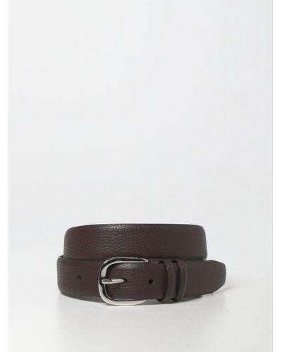 Orciani Belt In Hammered Leather - Multicolour
