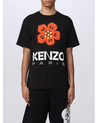 KENZO Klassisches T-Shirt "Boke Flower" - Schwarz
