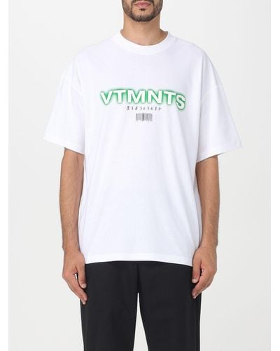 VTMNTS T-shirt con logo - Bianco