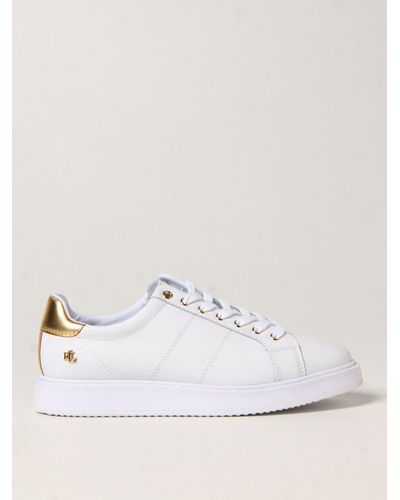 Lauren by Ralph Lauren Leather Trainers - White