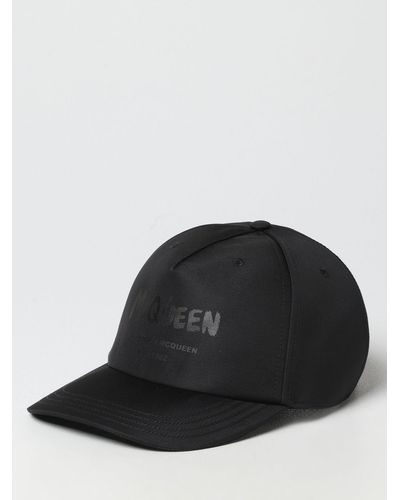 Alexander McQueen Graffiti Hat In Nylon - Black