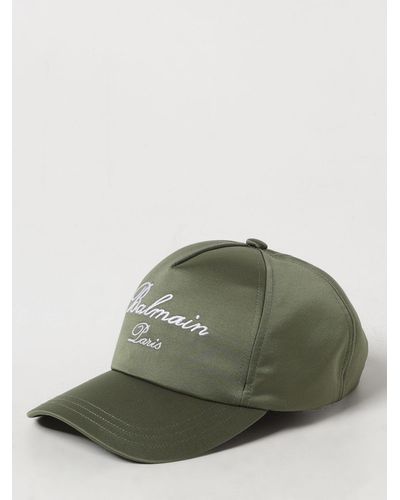 Balmain Cappello in raso - Verde