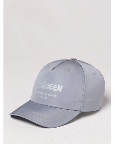 Alexander McQueen Graffiti Hat In Nylon - Gray