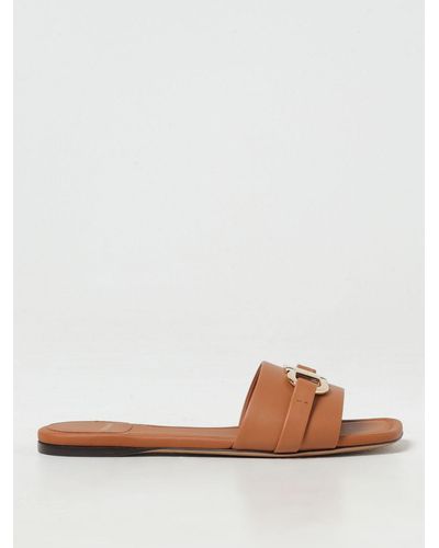 Ferragamo 3D-logo flat slides - Black