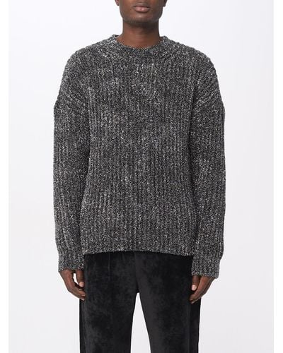 MSGM Sweater In Synthetic Fabric Blend - Gray