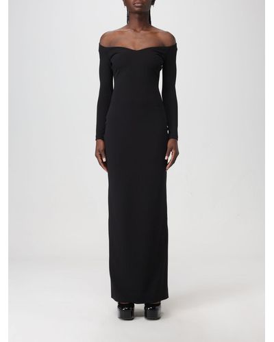 Solace London Tara Long Dress - Black