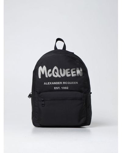 Alexander McQueen Graffiti Metropolitan Backpack - Black