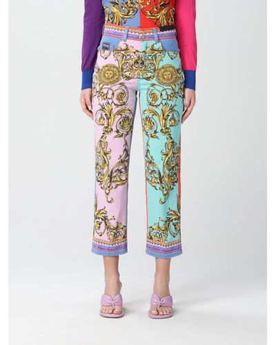 Versace Regalia Baroque Denim Jeans - Multicolor