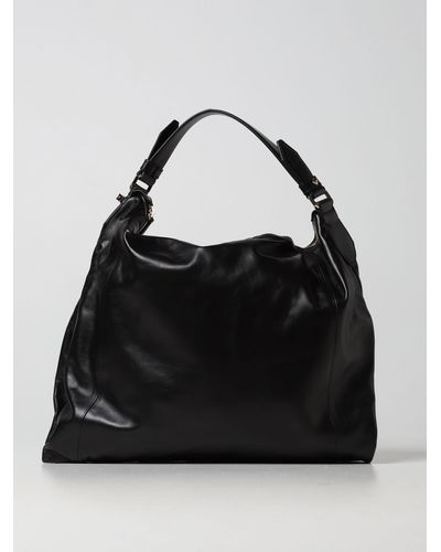 Jimmy Choo Ana Hobo / S Vintage Leather Bag - Black