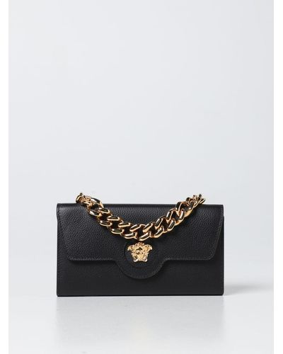 Versace La Medusa Wallet Bag - Black