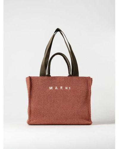 Marni Tote Bags - Red