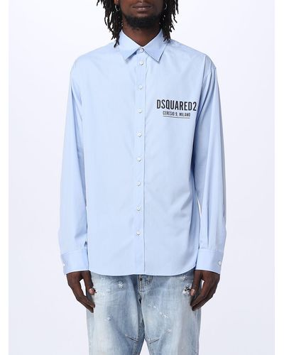 DSquared² Camicia in cotone - Blu