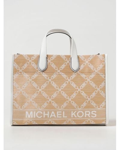 Michael Kors Tote Bags - Natural