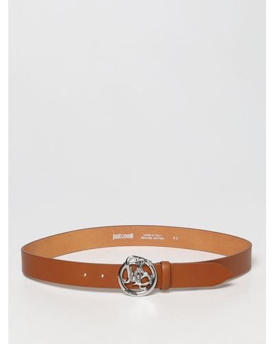 Just Cavalli Leather Belt - Brown