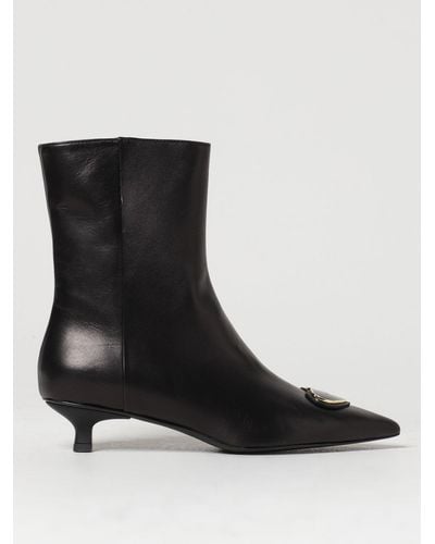 Love Moschino Flat Ankle Boots - Black