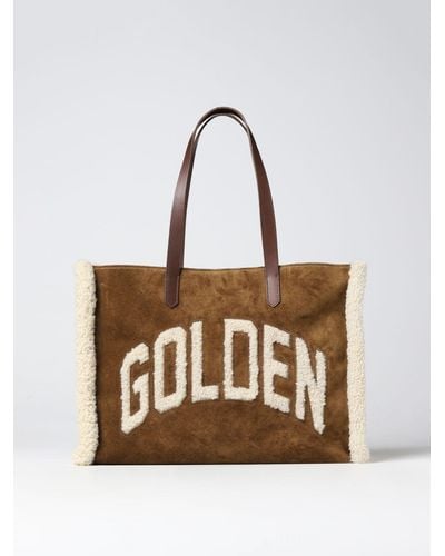 Golden Goose Bag In Suede And Merino Wool - White