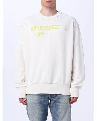 DIESEL Cotton Sweatshirt - White