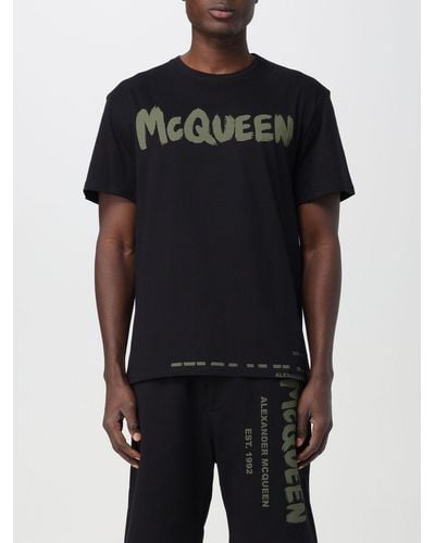 Alexander McQueen MC Queen Graffiti T-shirt - Noir