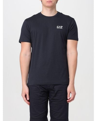 EA7 T-shirt con logo - Blu