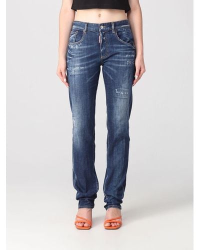 DSquared² Jeans In Used Denim - Blue