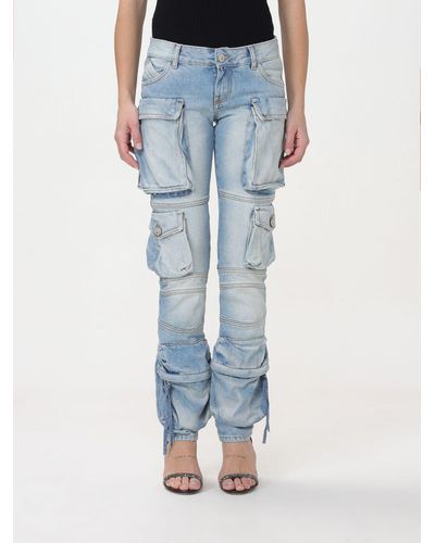 The Attico Jeans cargo in denim - Blu