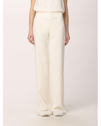 Emporio Armani Pants In Cady - Natural