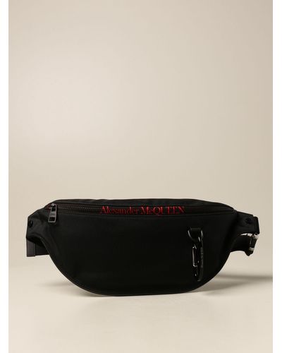 Alexander McQueen Black Polyamide Belt Bag