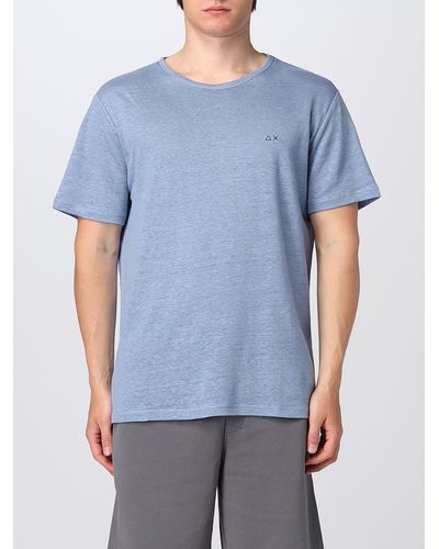 Sun 68 T-shirt in cotone - Blu