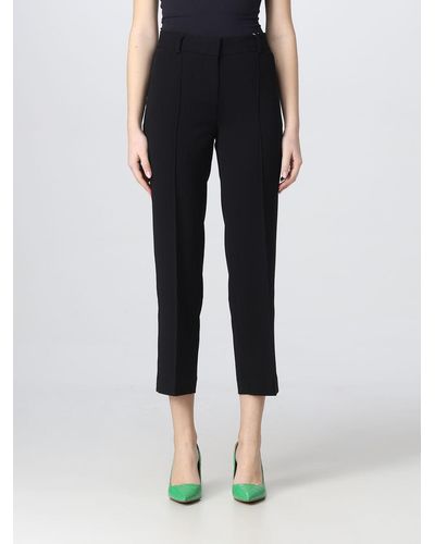 Michael Kors Michael Trousers In Synthetic Fabric - Black