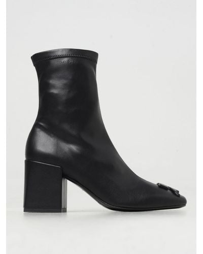 Courreges Flat Ankle Boots Courrèges - Black