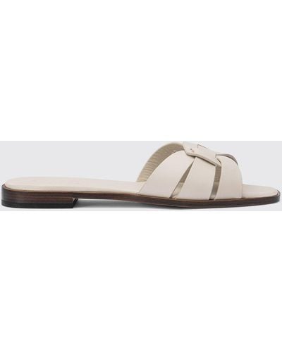 Doucal's Flat Sandals - White