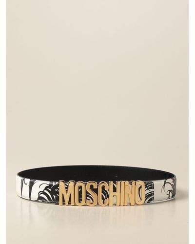 Boutique Moschino Moschino Boutique Belt With Big Logo Pattern - Multicolour